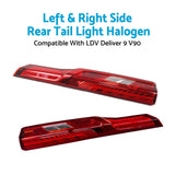 Left & Right Side Rear Tail Light Halogen Suitable for LDV Deliver 9 V90 2020-On