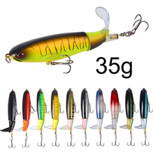 Load image into Gallery viewer, 13.2g/100mm Hot Selling Popper Fishing Lure Hard Artificial Fishing Bait Soft Rotating Tail Fishing Tackle Accessories
