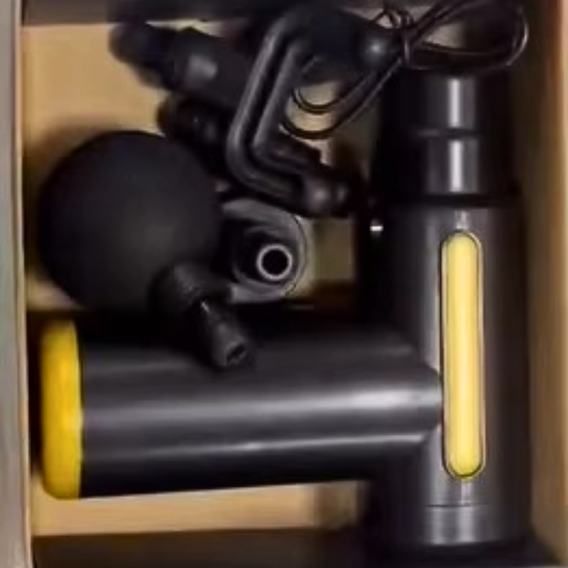 Mini Fascia Gun 6-speed Mode, 4 Interchangeable Heads, Small Color Box Panel,stock 800mAh Battery,customizable 1200/1600 Battery