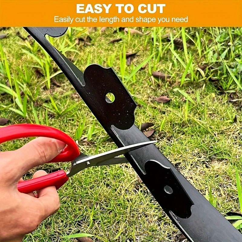 Garden Edging Kit with Nails Black-4