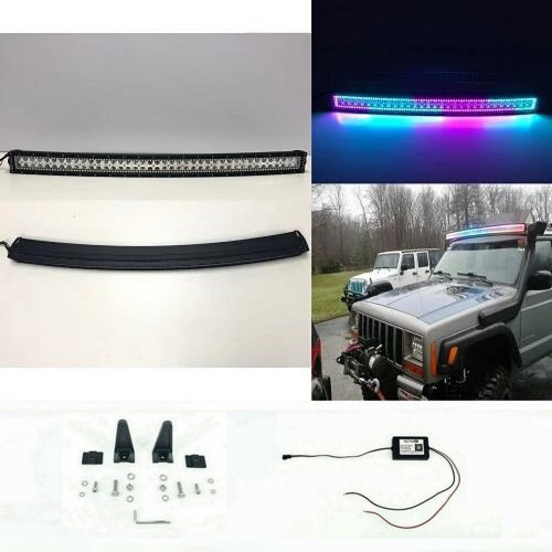 52" Curved RGB Chasing Halo Light Bar-0