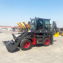 Load image into Gallery viewer, Factory Price Cheap CE Mini Four-Wheel Garden Tractor Excavator Bucket/Tiller Micro Digger Bagger Engine Core Backhoe Loader