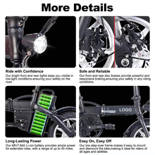 Load image into Gallery viewer, Lightweight E Bike 48V 7.8Ah 250W Folding Bicicleta Electrica 14" Fast Portable Electric Bike
