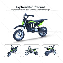 Load image into Gallery viewer, 2024 Newest Legal Mini Dirt Bike Spring Damper Kids Motocross 15 Mph High Range Off Road E Motorbike Electric Motorcycle