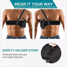 Load image into Gallery viewer, Outdoor Elastic Breathable Neoprene MOLLE Hidden Chest Holster | Quick-Release Tactical Hunting & Hiking Holster | Lightweight Universal Fit