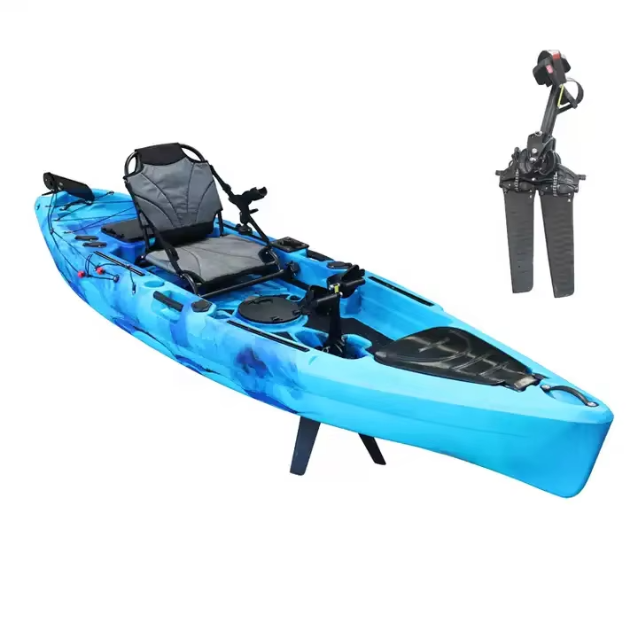 Fishing Kayak Foot Pedal Drive System – Metal Fin Propulsion, Black, SLA1605 – Steel Hull