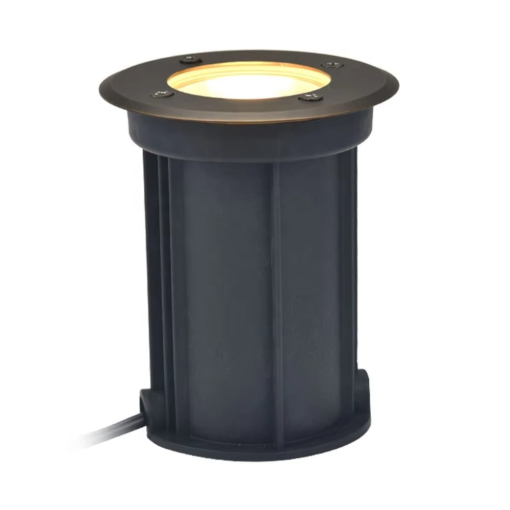 LT2206B 12V AC/DC Brass Outdoor Low Voltage Pathway in Ground Landscape Well Lights