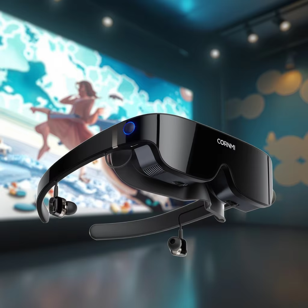 Immersive 3D Smart Glasses Stock Virtual Reality Head Mounted Display for Private Cinema & Gaming Stock AR Hardware