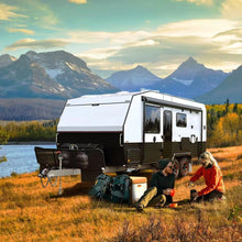 Load image into Gallery viewer, Europe Double Axle Camping Travel Trailers Caravan Luxury Australia Standard Rv Caravan Trailer for Sale