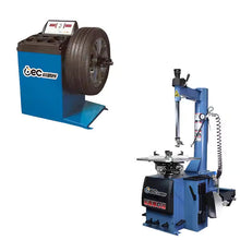 Load image into Gallery viewer, Complete Garage Car Repair Equipment Set – Tyre Changer, Wheel Balancer, Car Lifter, Wheel Alignment & Air Compressor