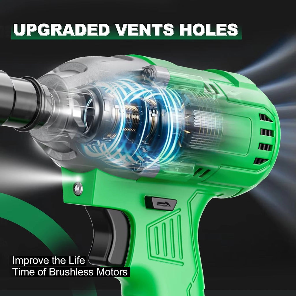 20V Cordless Impact Wrench 320nm Max Torque Electric Drill for Car DIY Drop Shipping Available Stocked Local US Warehouse