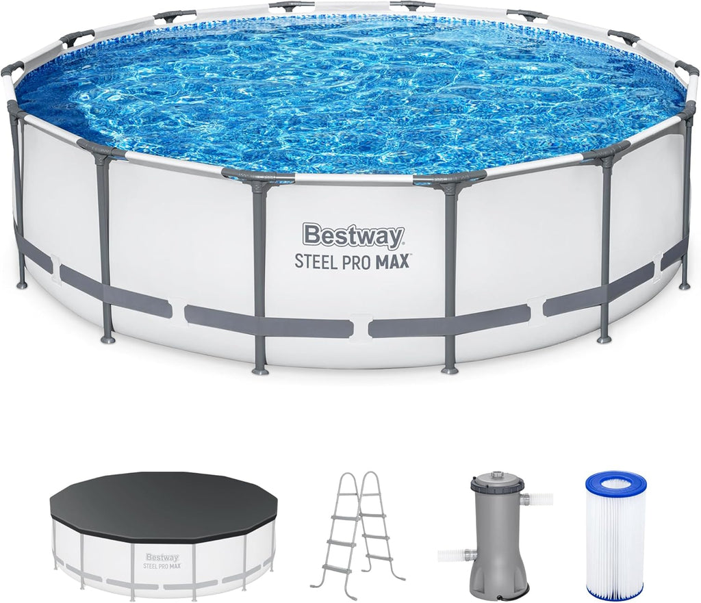 Bestway Steel Pro MAX 14ft x 42in Round Above Ground Pool Set