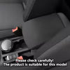 For Volkswagen VW T-roc Troc 2019 2020 2021 2022 2023 Suede Leather Car Armrest Box Protector Cover Central Control Interior