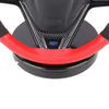 Carbon Fiber Leather And Suede Protect The Steering Wheel Diy Hand Sewing 37-38cm Car Steering Wheel Cover With Needle & Thread