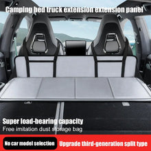 Load image into Gallery viewer, Foldable Car Camping Head Block with Storage Flannel Sleeping Pad Grey-3