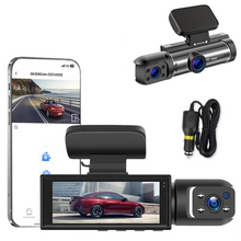 Load image into Gallery viewer, 1080P WiFi Dual Lens Dash Cam Front Rear Car DVR Black-0