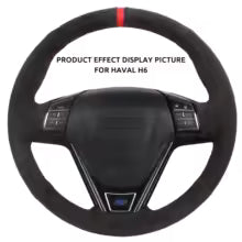 Load image into Gallery viewer, Customized Car Steering Wheel Cover For Honda Accord 7 2002-2007 Acura TSX 2002-2007 Suede Leather Hand-sewn Steering Wheel Wrap