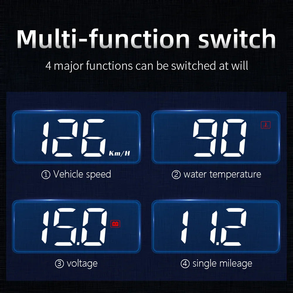 M3 Car HUD Display High Definition Windshield Projection Black-3