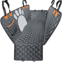 Load image into Gallery viewer, Car Seat Cover for Back Seat Hammock Style with Mesh Window Grey-0