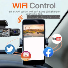 Load image into Gallery viewer, 1080P WiFi Dual Lens Dash Cam Front Rear Car DVR Black-3