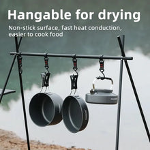 Load image into Gallery viewer, Portable Camping Cookware Set Outdoor Tableware Kit Black-4