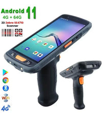 Load image into Gallery viewer, Android Barcode Scanner PDA | 5.5" Handheld, Android 11, 4G RAM, 64G ROM, 4G LTE, WiFi, Bluetooth, GPS, Camera, Portable Data Collector