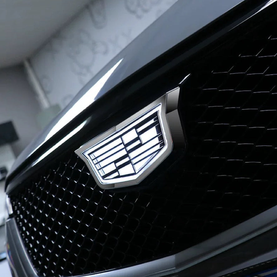 Cadillac logo Light Escalade /CT4/ CT5/ CT6/ XT4 /XT5/ XT6 /ATS /XTS front led cadillac emblem crystal dynamic steamer logo middle grill light-2