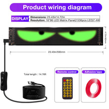Load image into Gallery viewer, LED eyes for Car, Trucks Programmable – Flexible LED Display for Car Windows & Trucks | Customizable LED Car Sign-2