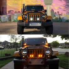 Load image into Gallery viewer, 3.75'' side shooter led pod lights ditch light for trucks, trailers, jeep, atv, utv, 4x4, emergency vehicles (2 pack)-1