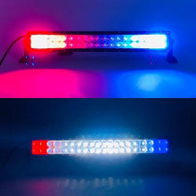 Load image into Gallery viewer, Ultra Bright Strobe Cree Straight Light Bar- Solid white in the middle, strobe amber/red/blue/green in the both end sides-4