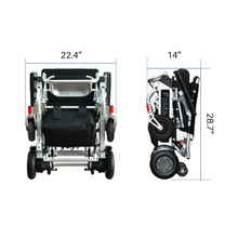 Load image into Gallery viewer, Foldawheel Lightweight Electric Wheelchair – PW-999UL Ultra-Portable Model