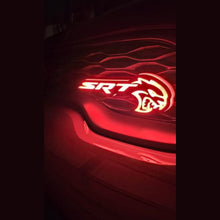 Load image into Gallery viewer, SRT Hellcat LED Logo – Multicolor RGB Illuminated Badge with Color Chasing LEDs,&  Multiple Color-Chasing Effects-2