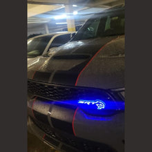 Load image into Gallery viewer, SRT Hellcat LED Logo – Multicolor RGB Illuminated Badge with Color Chasing LEDs,&  Multiple Color-Chasing Effects-3
