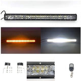 Dual Color 4D LENS Strobe Led Light Bar with Slide Bracket