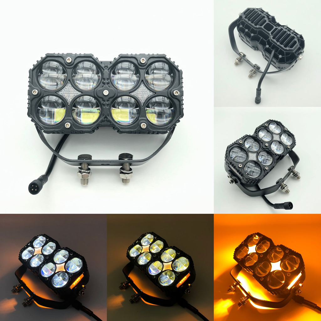 3-Inch 80W Four-Leaf Clover Spotlight – Dual Color LED Off Road Lights-0