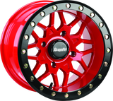 DragonFire Racing Typhon Wheel 15X10 4/156 5+5 +0 Machined Red