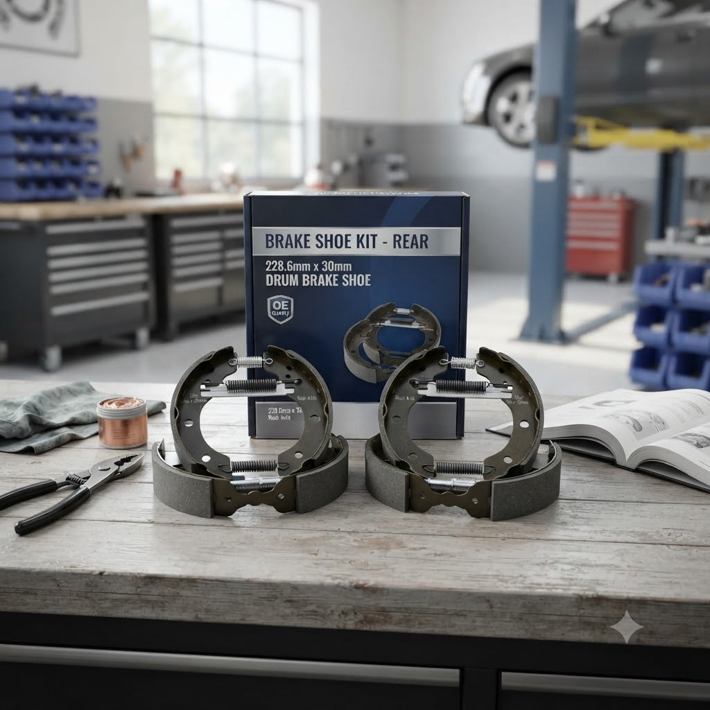 Brake Shoe 228.6mm x 30mm Replacement – Rear Drum Brake Shoe