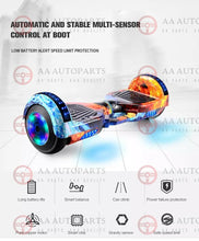 Load image into Gallery viewer, *FREE HANDLE* Hoverboard Scooter Self Balancing Electric Skateboard Black 60Cm