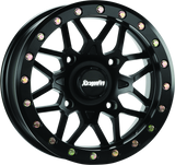 DragonFire Racing Typhon Wheel 14X7 4/137 5+2 +10 Machined Black