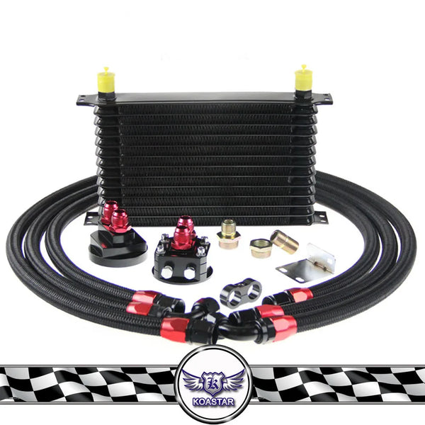 [APS-KYS-60486320622] KYOSTAR 10AN Trust Type Engine Oil Cooler Kit New Aluminium Oil Cooler Relocation Kit for Cars