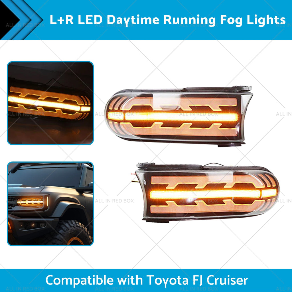 LED Fog Lights Daytime Running Light Suitable for DRL Toyota FJ Cruiser 07-21-1