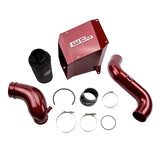 Wehrli 07.5-10 Chevrolet Duramax LMM 4in Intake Kit Stage 2 - WCFab Red