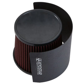 2.5''-5'' Universal Steel Cone Black Air Filter with Heat Shield Cover for Air Intake Filters