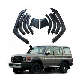 2024+ for Land Cruiser 70/76 Series ABS Fender Flares with Matte Black Finish and High Quality Rubber for SUV 5-Door Wag