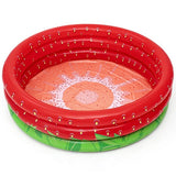 Bestway H2OGO! Sweet Strawberry Pool, 66 in. x H15 in., Inflatable 3-Ring Play Pool, Kids, 103 gal., 51145E