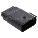 NAMZ 07-23 V-Twin Molex MX-150 16-Position Male Connector - Black (HD 72167-07BK)