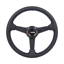 350mm 14inch Flat Leather Steering Wheel