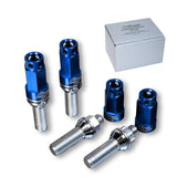 Project Kics Leggdura Racing Bolt & Lock Set ZS44 (16 + 4 Locks) 28mm 14x1.50 60 Degree - Blue