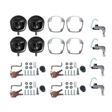 Load image into Gallery viewer, 4x Power Operated Whale Tail T Handle Folding Lock Trailer Canopy Black DC 12V-1