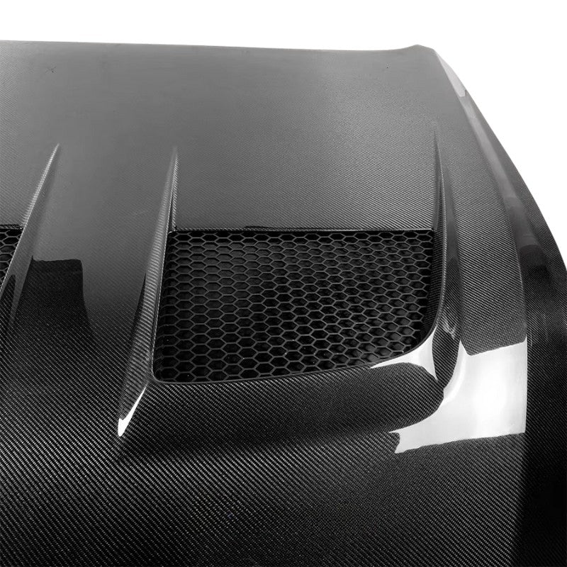 Ford Mustang 2024 S650 carbon fiber hood with functional vents